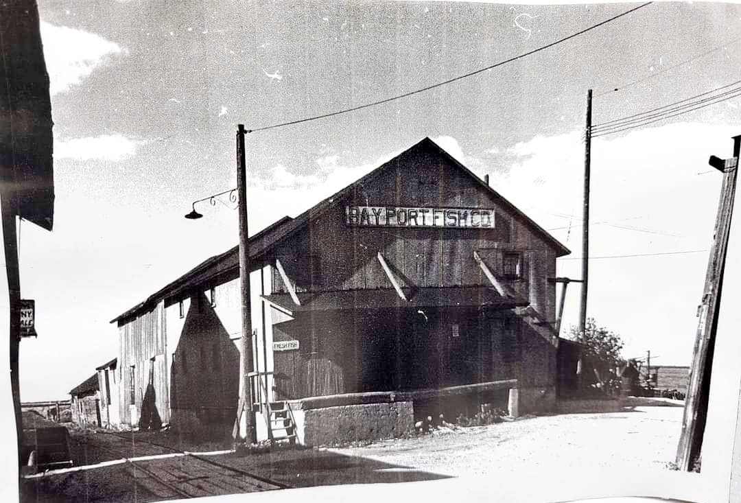 Bay Port Fish Co main fish processing building in the 1930s.